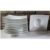Image 1 : Qty 14 Bernardaud Square Porcelaine Bowls Made in France 7.5"x6.5"x1.5"H