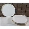 Image 1 : Qty 7 Bernardaud Palmyre Porcelaine Plates Made in France 12.5" dia