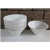 Image 1 : Qty 10 Bernardaud Porcelaine Fusion Blanc Bowls Made in Limoges France 6" dia, 3.5"H