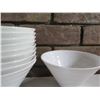 Image 2 : Qty 10 Bernardaud Porcelaine Fusion Blanc Bowls Made in Limoges France 6" dia, 3.5"H