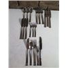 Image 1 : Sambonet Flatware: Sets of 4 Forks, Spoons, Knives