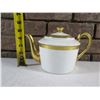 Image 8 : Raynaud & Co. Limoges France Ambassador Gold Teapot w/ Lid 9"x6"H