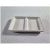 Image 2 : Multiple 2 Section Condiment Dishes 5"x3.5"