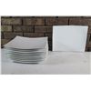 Image 1 : Qty 10 Bernardaud Porcelaine Curved Plates Made in France 12"x10"