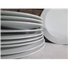 Image 2 : Qty 10 Degrenne Porcelaine Smoos Curved Plates 12.5" dia