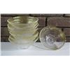 Image 1 : Qty 8 Clear Bowls w/ Speckled, Curved Design 6" dia, 2.5"H