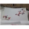 Image 2 : Qty 4 Footed Sashimi Trays w/ Red Design & Maker's Marks 11"x7"