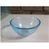 Image 2 : Qty 95 Clear Blue Condiment Bowls 3.5"dia, 1.5"H