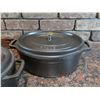 Image 2 : Qty 3 La Cocotte Staub Dutch Ovens w/ Lids 13"x10"x5"H
