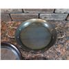 Image 2 : Qty 3 Metal Pans w/ Handles 12"dia