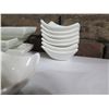 Image 2 : Qty 8 Miyako Curved Bowls & 8 Two-Section Condiment Dishes