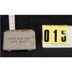 Military First Aid Kit Life Raft, metal box