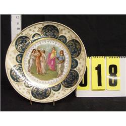Austria 5 ladies portrait plate, 11 1/2"