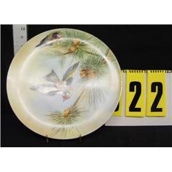 12" Limoges cake plate, signed Kellogg