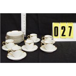 6 Limoges Demitasse cups/saucers