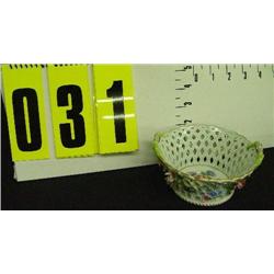 5" Dresden hand painted basket