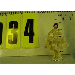 4" Dresden ballerina figurine
