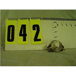 Silver napkin holder, eagle