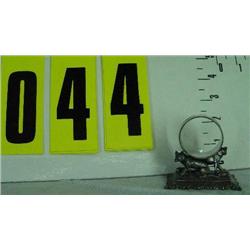 Silver napkin holder, 2 foxes