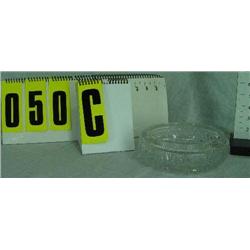 8" cut glass ash tray