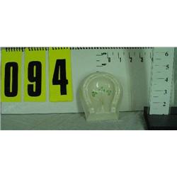 Belleek horseshoe ashy tray, D2087-VI