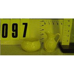 Belleek Toy Shell sugar/creamer set