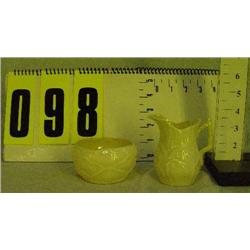 Belleek lily sugar/creamer set, D235