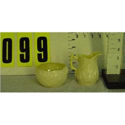 Belleek lily sugar/creamer set, D234-I