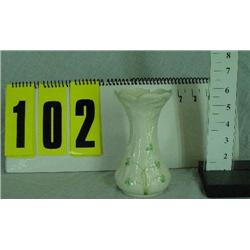 6" Belleek vase, daisy spill