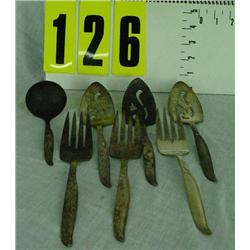 7 Sterling silver serving pieces