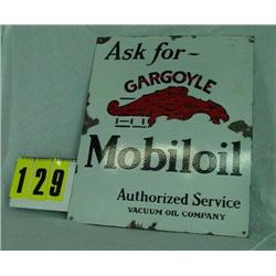 Gargoyle Mobil Oil porcelain sign