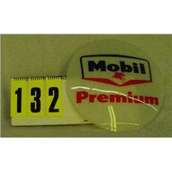 Mobil Premium glass off globe
