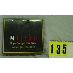 Miller Beer electric sign, works