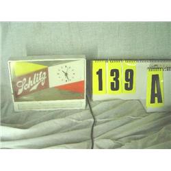 Schlitz Beer clock, works, 1955