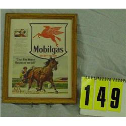 Pegasus Mobilgas framed picture