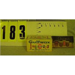 2 Gulf Oil gulf wax, orig boxes