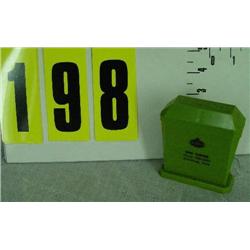 Standard Oil salt/pepper shaker, green