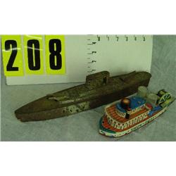 2 Tin toys