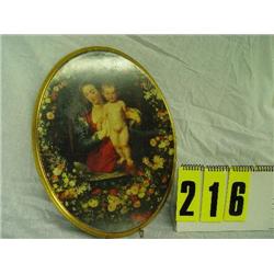 Mother & Child oval picture, 17"x13"