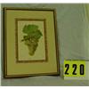 Image 1 : Green grapes picture in gold frame
