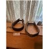 Image 1 : Vintage Wood And Iron Stirrups 8H 5.5W