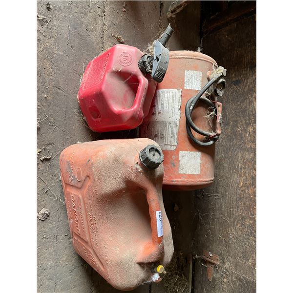 Gasoline Cans  & Portable Air Tank