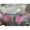 Image 1 : Metal Garden Table & Chairs