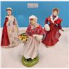 Image 1 : Collection of Three Royal Doulton Lady Figurines 8"H