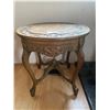 Image 2 : Round Antique Side Table 22" diameter 23"H