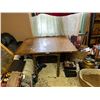 Image 1 : Solid Wood Kitchen Table 43D 53W 29H