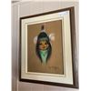 Image 1 : Gerda Christofferson Framed First Nation Art 19W x 22H
