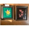 Image 1 : Shadow Box Embroidery Floral Art (2 pieces)