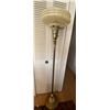 Image 2 : Antique Rare Nouveau Torch Iere Brass Floor Lamp 65H