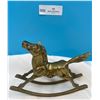 Image 2 : Antique Brass Rocking Horse & Vintage Horse and Wagon
